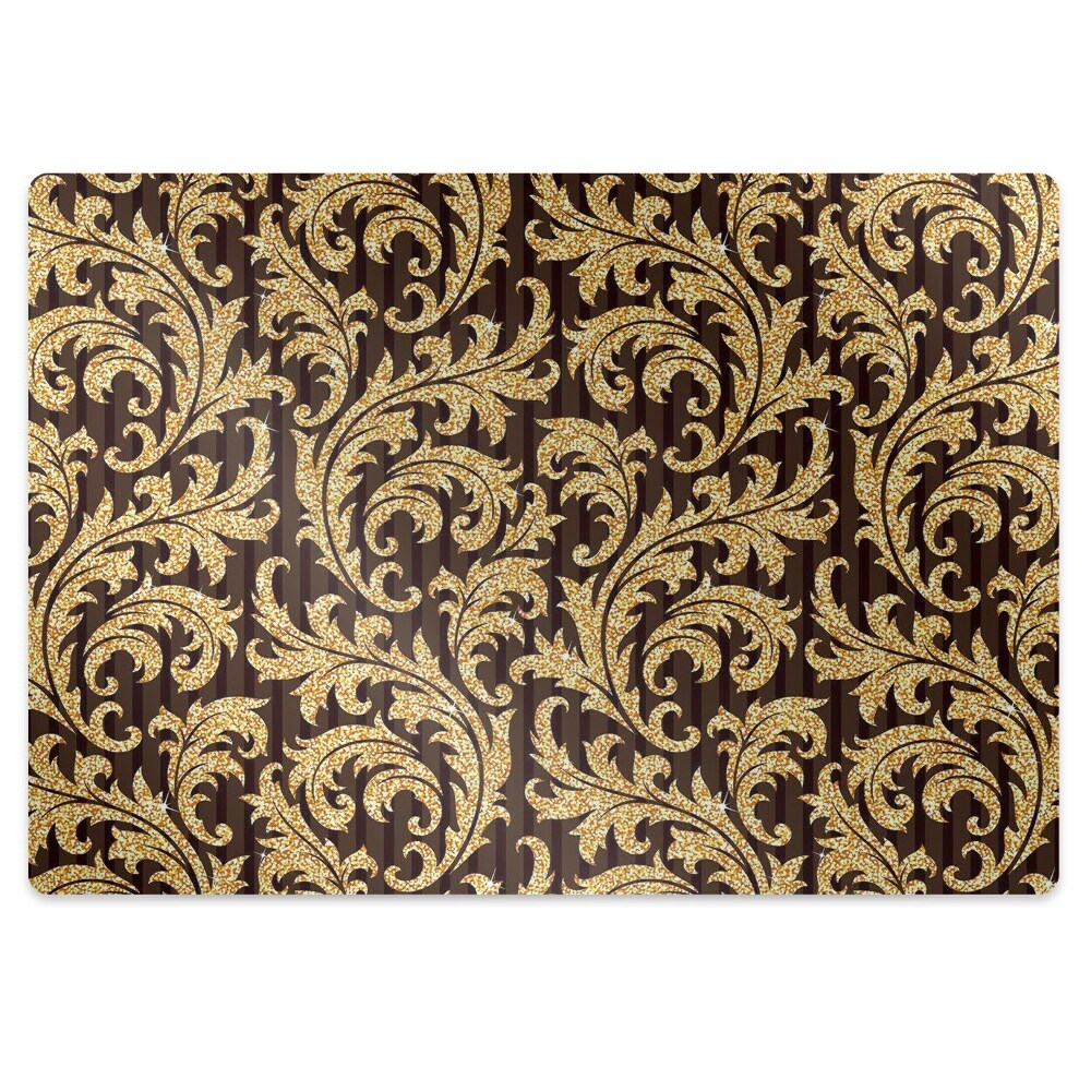 Tapis de chaise de bureau Motif feuille