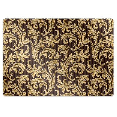 Tapis de chaise de bureau Motif feuille