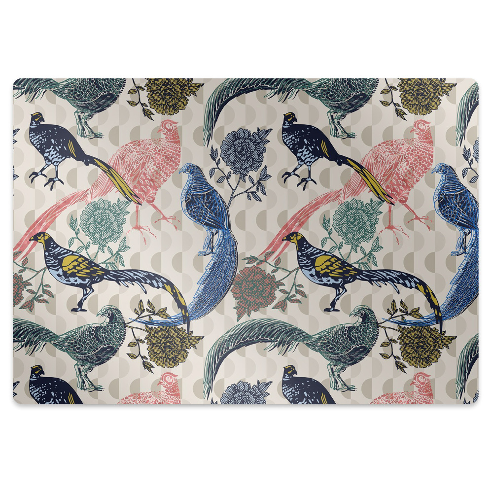 Tapis de chaise Oiseaux peints