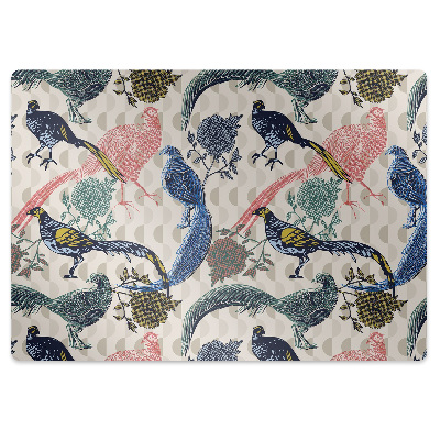 Tapis de chaise Oiseaux peints
