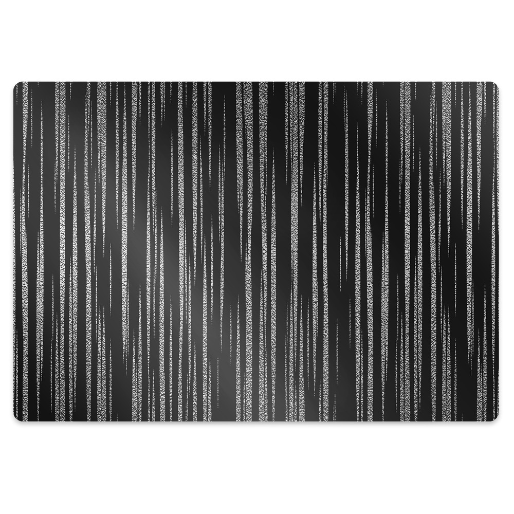 Tapis de chaise de bureau Motif noir