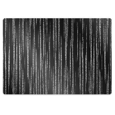 Tapis de chaise de bureau Motif noir