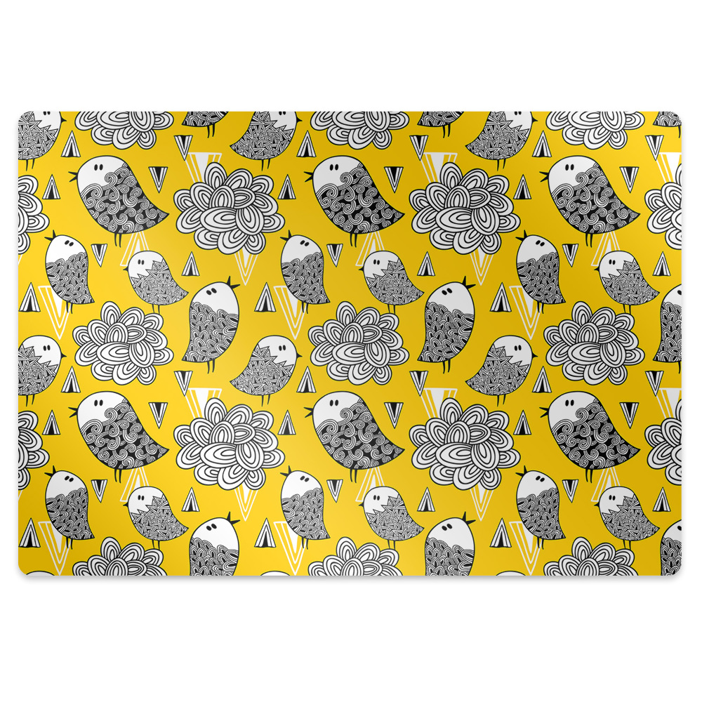 Tapis fauteuil bureau Motif de gribouillis pour enfants