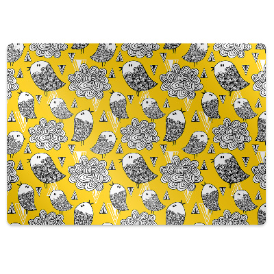 Tapis fauteuil bureau Motif de gribouillis pour enfants