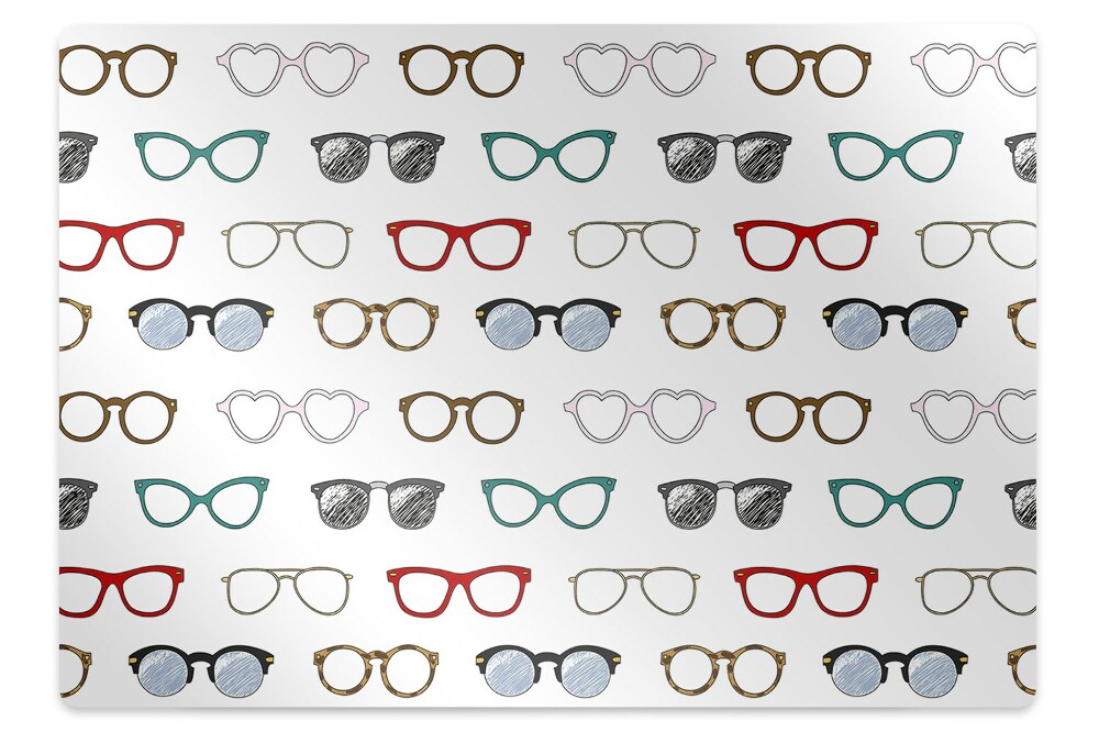 Tapis fauteuil bureau Vintage avec lunettes