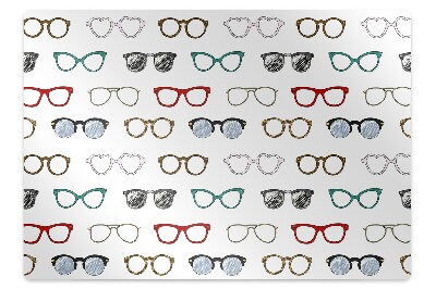 Tapis fauteuil bureau Vintage avec lunettes