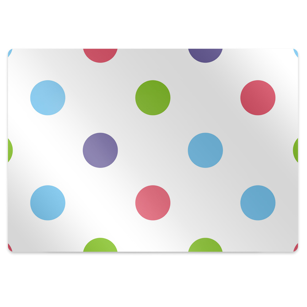 Tapis protège sol Points colorés
