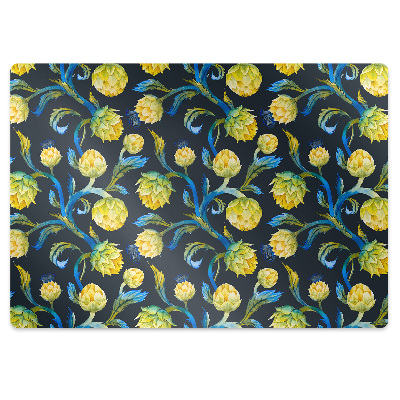 Tapis de chaise Fleurs d'artichaut
