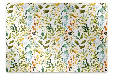 Tapis pour chaise de bureau Fleurs boho