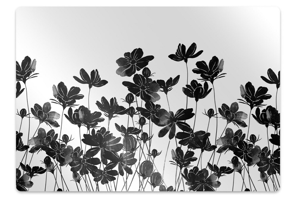 Tapis de protection de sol Paysage en noir