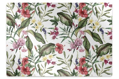 Tapis protège sol Fleurs exotiques
