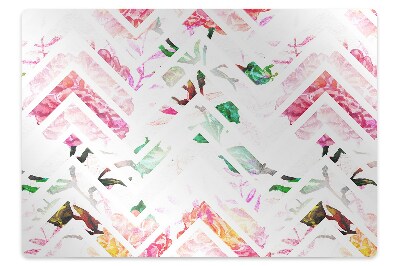 Tapis protection sol Motif floral moderne