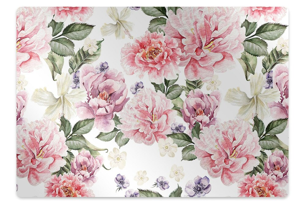 Tapis de chaise de bureau Art floral
