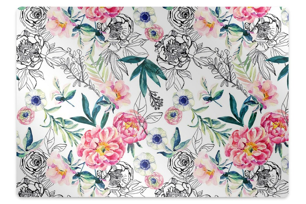 Tapis bureau Plantes à fleurs