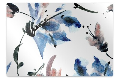 Tapis protège sol Fleurs à l'aquarelle