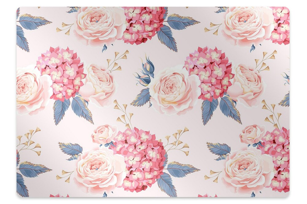 Tapis de protection de sol Grandes fleurs inhabituelles