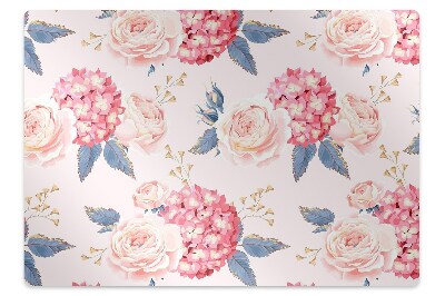 Tapis de protection de sol Grandes fleurs inhabituelles