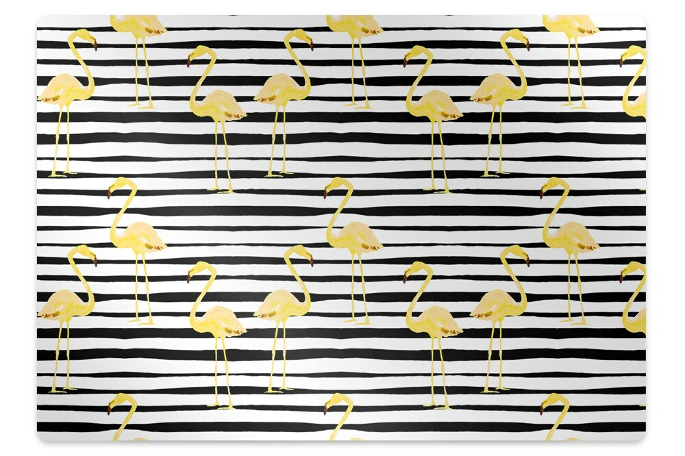 Tapis de chaise Beaux oiseaux dorés