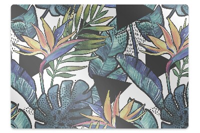 Tapis de chaise de bureau Feuilles de palmier