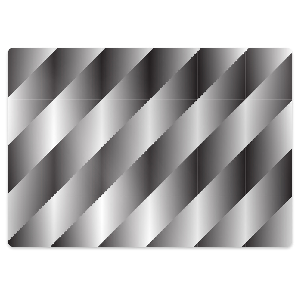 Tapis de chaise de bureau Motif métallique