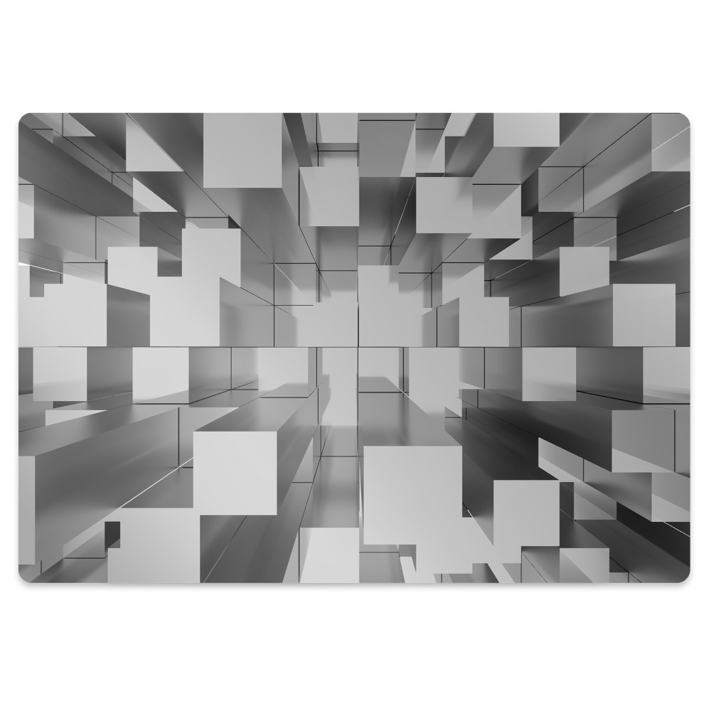 Tapis bureau Mosaïque grise