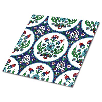 Carreaux pvc mural sol Fleurs folkloriques