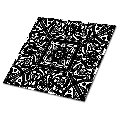 Carreaux pvc Motif noir et blanc du Moyen-Orient