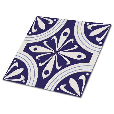 Carreau vinyl adhésif Motifs en plumes de paon