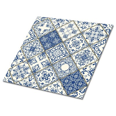 Carreau vinyl adhésif Mosaïque bleu portugais