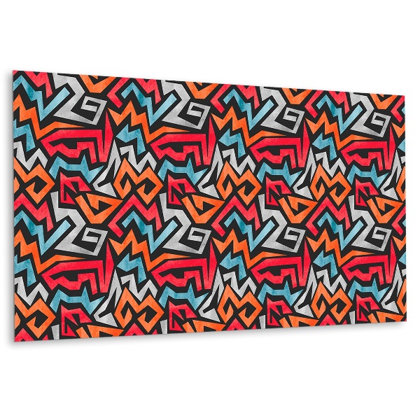 Panneau décoratif intérieur avec des graffitis