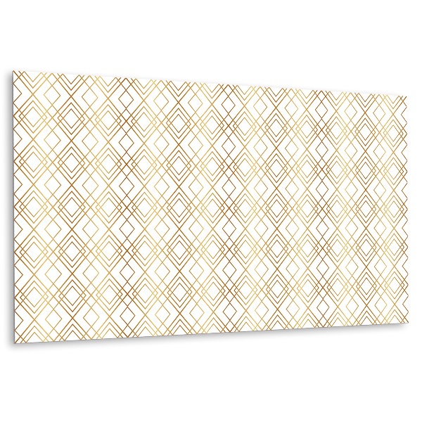 Panneau décoratif avec lignes décoratives dorées