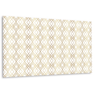 Panneau décoratif avec lignes décoratives dorées