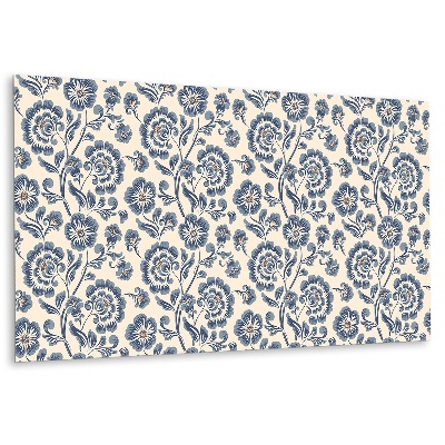 Revêtement mural pvc avec motif floral traditionnel