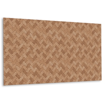 Panneau mural Imitation de plancher à chevrons