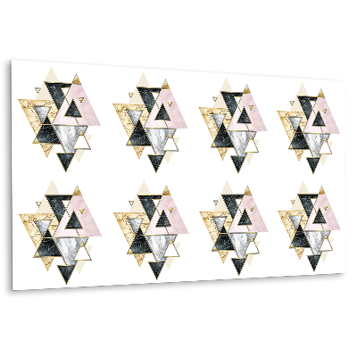Panneau décoratif triangles géométriques