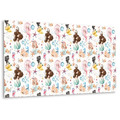 Panneau décoratif intérieur avec motif de sirène pour enfants