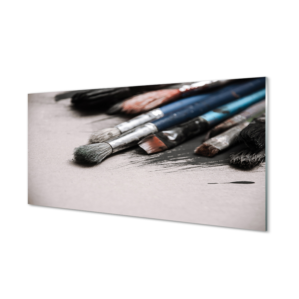 Tableau imprimé sur verre Brosses pour la peinture