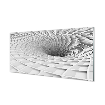 Tableau en verre Trémie géométrique 3d