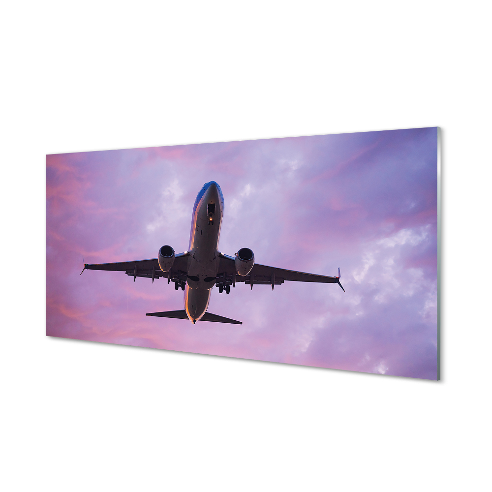 Tableau verre imprimé Nuages ​​plan du ciel