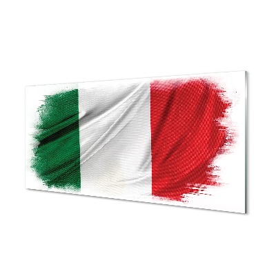 Tableau verre imprimé Drapeau de l'italie