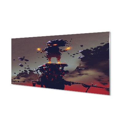 Tableau photo sur verre Feu de fumée formulaire