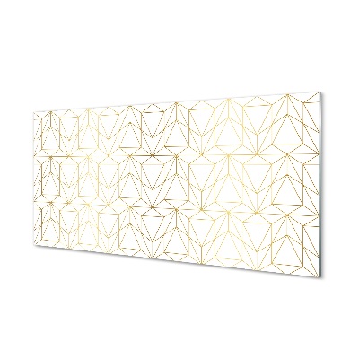 Tableau sur verre Les contours des triangles