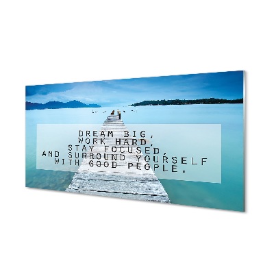 Tableau photo sur verre Panorama de la mer