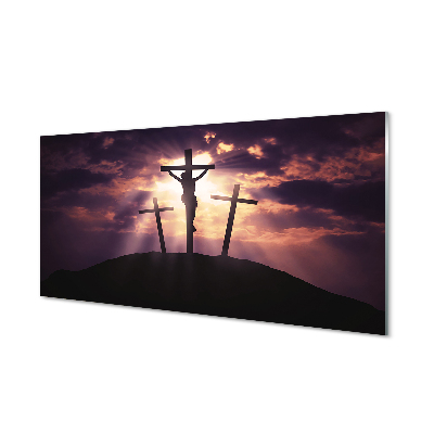 Tableau photo sur verre La croix de jésus