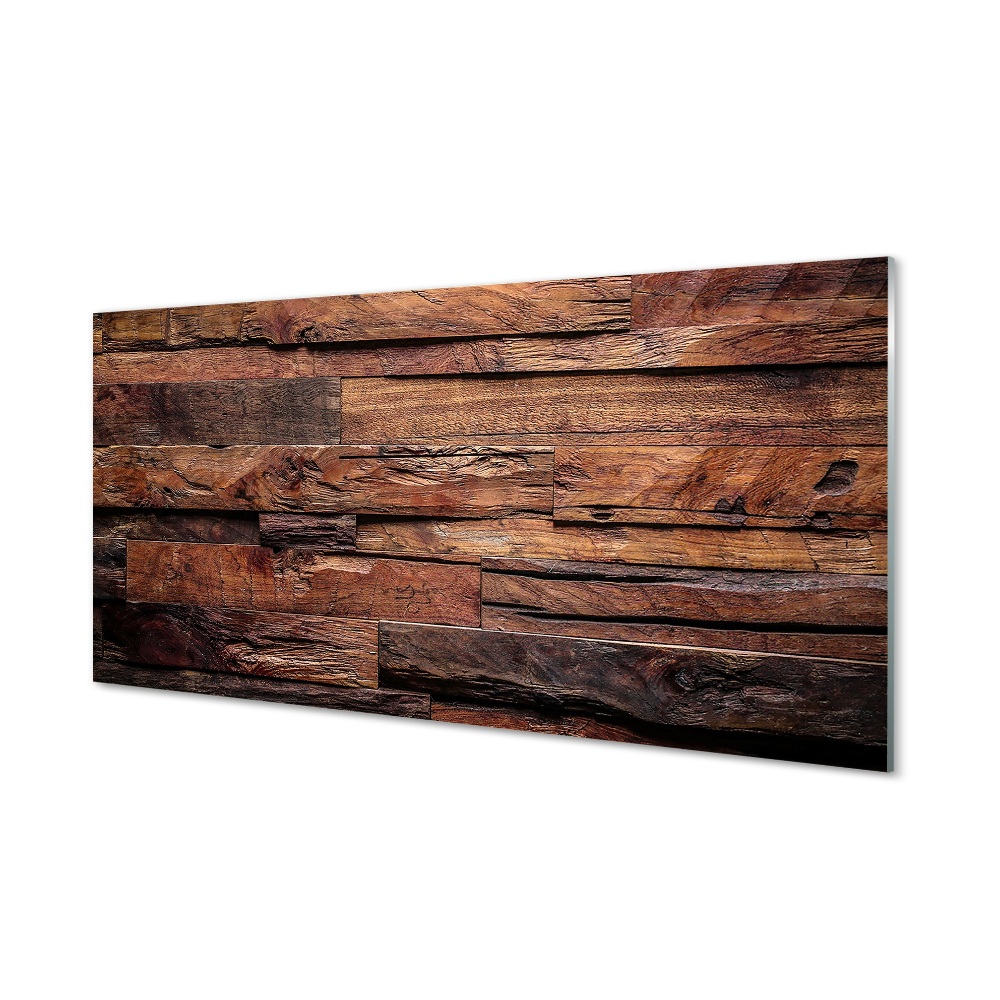 Tableau en verre Texture du grain du bois