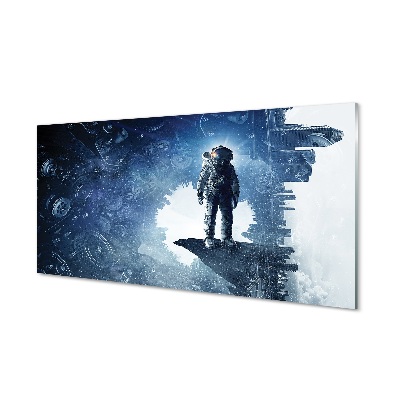 Tableau verre imprimé Mécanismes de la ville sous forme