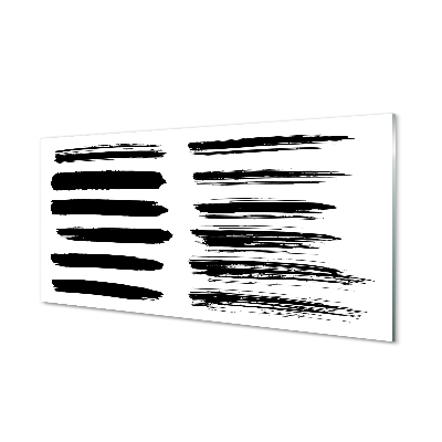 Tableau verre imprimé Coups de pinceau