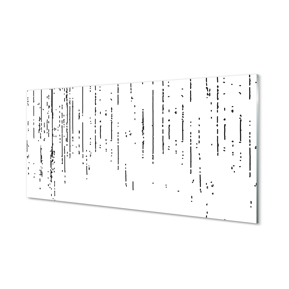 Tableau photo sur verre Les points et les rayures