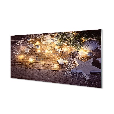 Tableau photo sur verre Les feux de bord de babioles