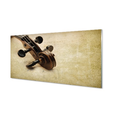 Tableau en verre Notes de guitare